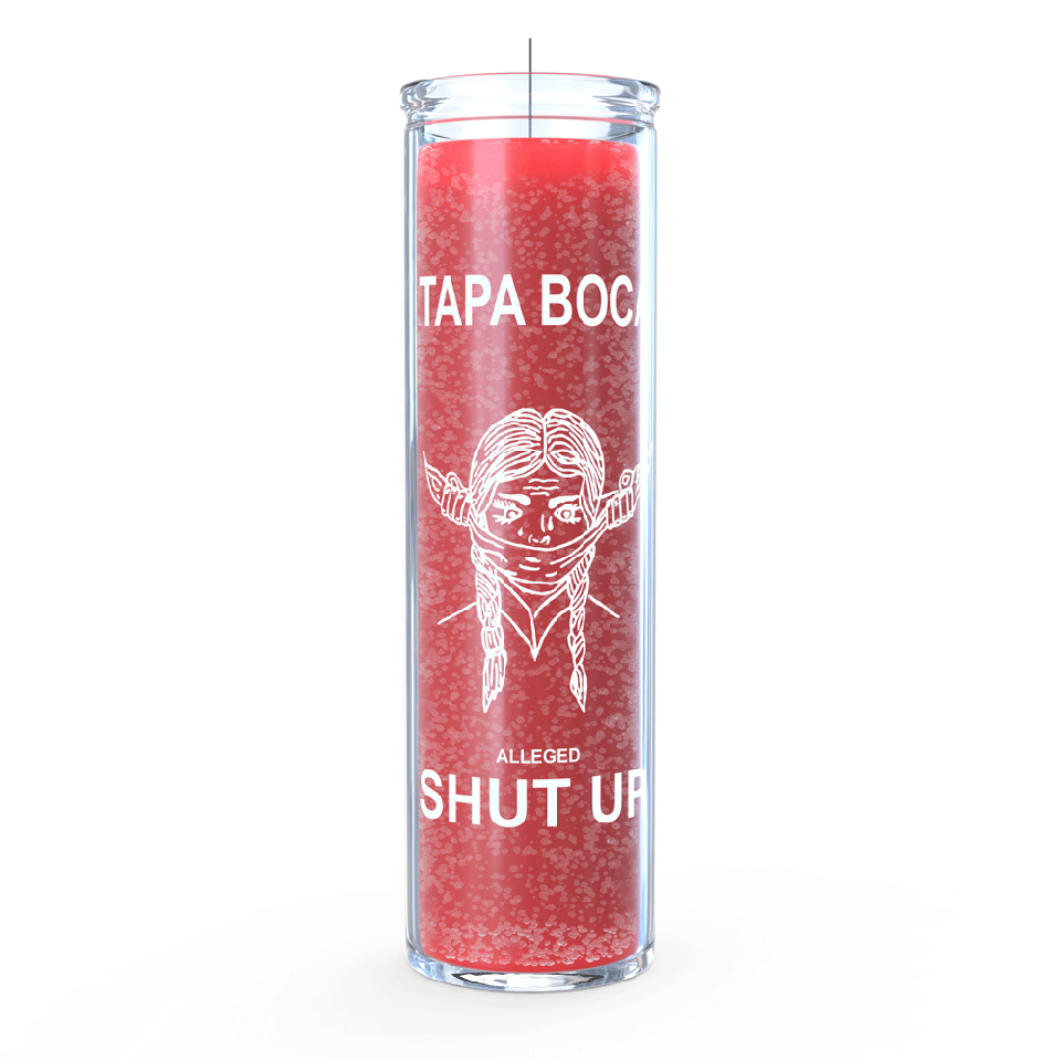 Shut Up 7 Day Candle, Red